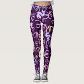 Geweldig geld euro dollars patroon Leggings (Voorkant)