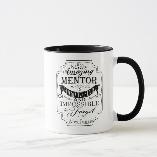 Geweldig gepersonaliseerd mentor bedankcadeau mok (Rechts)
