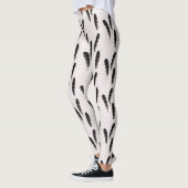 Geweldig gepotte Woodpecker Feathers Pattern Leggi Leggings (Links)