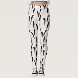 Geweldig gepotte Woodpecker Feathers Pattern Leggi Leggings