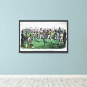 Geweldig gevecht voor het kampioenschap,  boksen canvas afdruk (Insitu (Houten vloer))