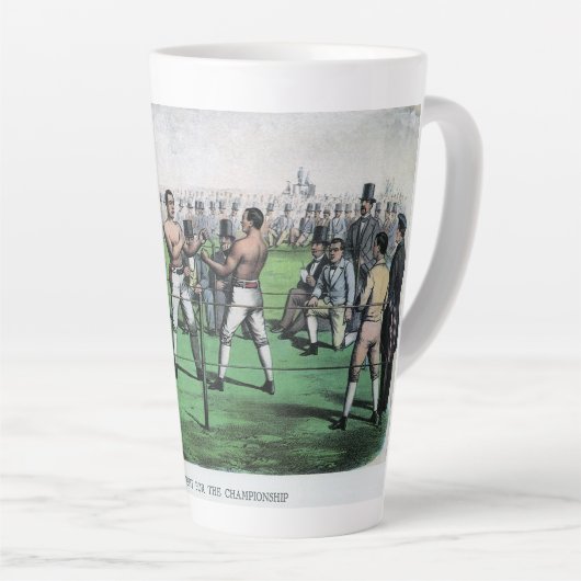 Geweldig gevecht voor het kampioenschap,  boksen latte mok (Rechterhoek)