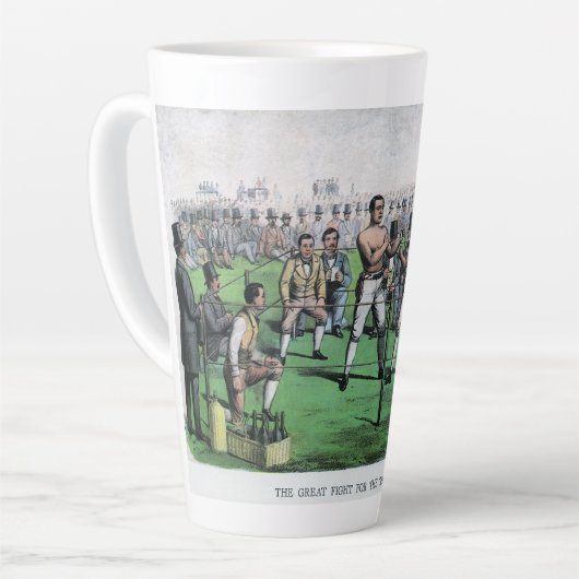 Geweldig gevecht voor het kampioenschap,  boksen latte mok (Linkerhoek)