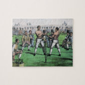 Geweldig gevecht voor het kampioenschap,  boksen legpuzzel (Horizontaal)