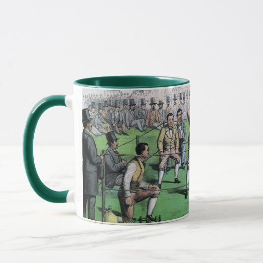 Geweldig gevecht voor het kampioenschap,  boksen mok (Links)