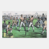 Geweldig gevecht voor het kampioenschap,  boksen rechthoekige sticker (Voorkant)