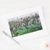 Geweldig gevecht voor het kampioenschap,  boksen rechthoekige sticker (Envelop)