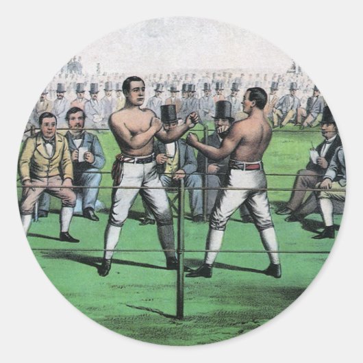 Geweldig gevecht voor het kampioenschap, boksen ronde sticker (Voorkant)