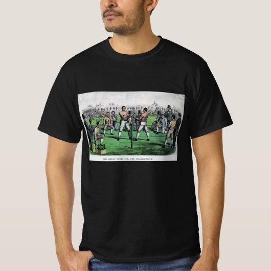 Geweldig gevecht voor het kampioenschap,  boksen t-shirt (Voorkant)