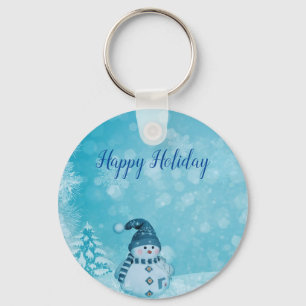 Geweldig, Geweldige, prachtige Blue Snowman Sleutelhanger