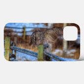 Geweldig grijze boomkorren en hek wild fotoportret Case-Mate iPhone case (Achterkant (horizontaal))