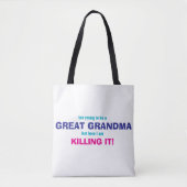Geweldig grootmoeder ontwerp tote bag (Voorkant)