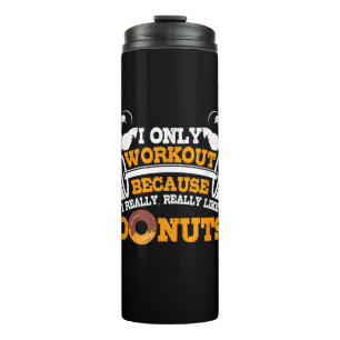 Geweldig Gym Gezegde Donuts Lover Gift Thermosbeker