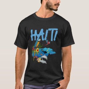 Geweldig Haïtaans Souvenir Papegaai Duiken Haïtiaa T-shirt
