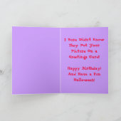 Geweldig! Halloween & Verjaardag Kaart (Binnen)