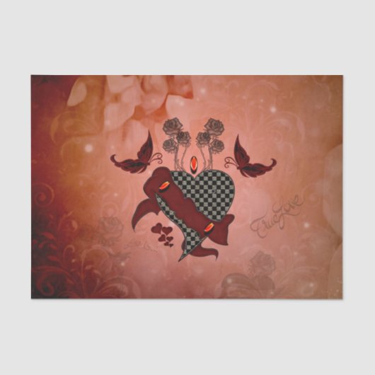 Geweldig hart tissuepapier (Voorkant)