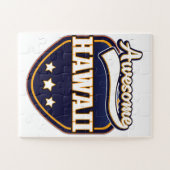 Geweldig Hawaii sportlogo Legpuzzel (Horizontaal)