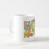 Geweldig, het is raar om even oud te zijn als oude koffiemok (Voorkant links)