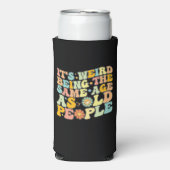 Geweldig, het is raar om even oud te zijn als oude seltzer blikjeskoeler (Seltzer Voorkant)
