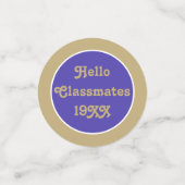 Geweldig idee! Klasse Reünie tafel confetti (Kleine voorkant)