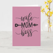 Geweldig idee voor Moederdag Gift Vrouw Mam Boss Kaart (Gele Bloem)