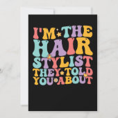 Geweldig, ik ben de kapper waar ze je over verteld kaart (Voorkant)