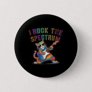 Geweldig ik rock het Spectrum Autisme Moeder Vader Ronde Button 5,7 Cm