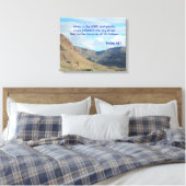 Geweldig is de HEER! Canvas Afdruk (Insitu (Slaapkamer))