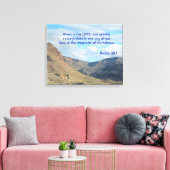 Geweldig is de HEER! Canvas Afdruk (Insitu (Woonkamer))