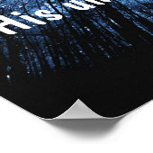 Geweldig is onze Heer Bijbelververs 147:4-5 Poster (Hoek)