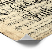 Geweldig is uw trouw Hymn met scripts Poster (Hoek)