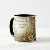 Geweldig is uw trouw mok (Voorkant links)