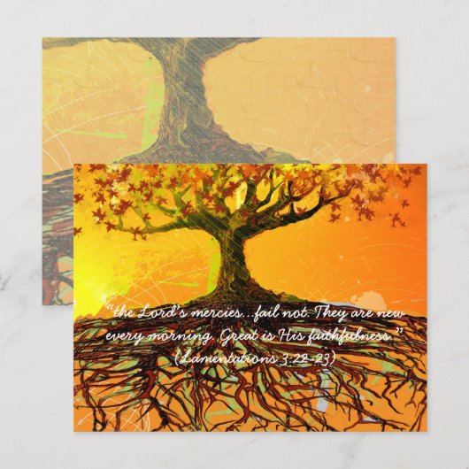 Geweldig is zijn trouw briefkaart (Voorkant / Achterkant)