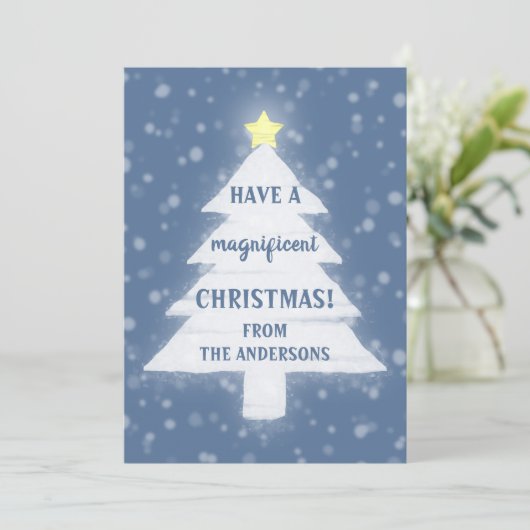 Geweldig kerstfeest feestdagenkaart (Staand voorkant)