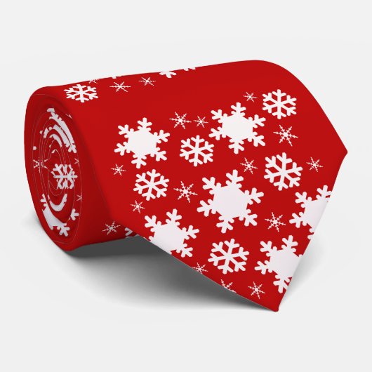 Geweldig kerstsnowflake Stropdas! Stropdas (Opgerold)