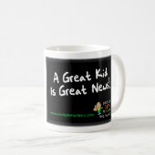 "Geweldig Kind is groot nieuws" Mok (Voorkant rechts)