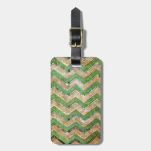 Geweldig koel chevron zigzag patroon bagagelabel