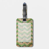 Geweldig koel chevron zigzag patroon bagagelabel (Achterkant verticaal)