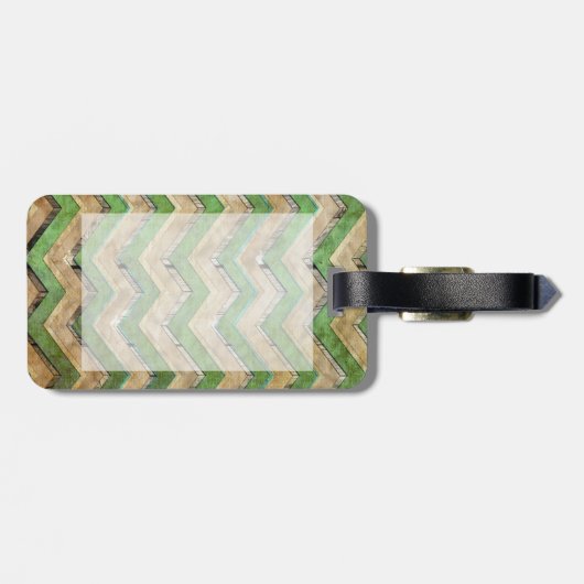 Geweldig koel chevron zigzag patroon bagagelabel (Achterkant horizontaal)