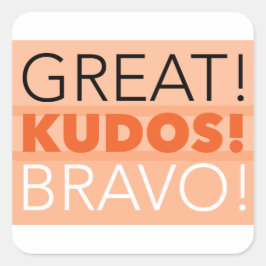 Geweldig! Kudos! Bravo! Sticker, Sticker