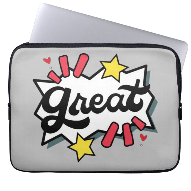 geweldig laptop sleeve (Voorkant)