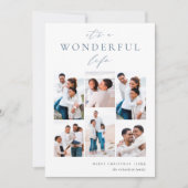 Geweldig leven | 6 Foto-collage Feestdagenkaart (Voorkant)
