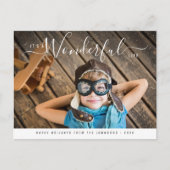 geweldig leven | Kerst van de Elegant Briefkaart (Voorkant)