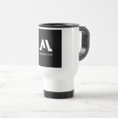 Geweldig Leven Monochroom A Logo Reisbeker (Voorkant rechts)
