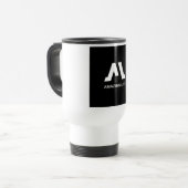 Geweldig Leven Monochroom A Logo Reisbeker (Voorkant links)