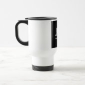 Geweldig Leven Monochroom A Logo Reisbeker (Links)
