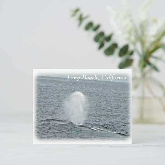 Geweldig Long Beach Whale Briefkaart! Briefkaart (Staand voorkant)