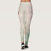 Geweldig meisje met steampunk, gouden vormgeving leggings (Achterkant)