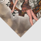 Geweldig meisje met steampunk tissuepapier (Detail)