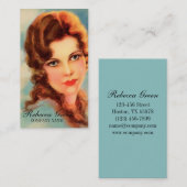 geweldig meisje schoonheid salon make - up hair st visitekaartje (Voorkant / Achterkant)